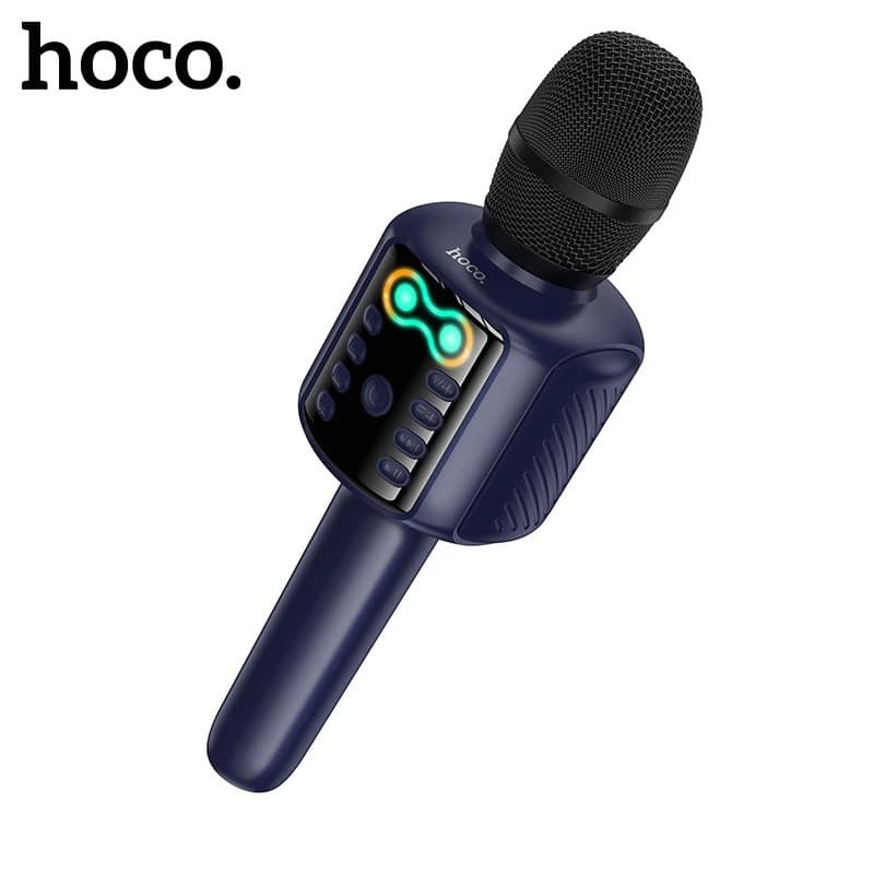 HOCO L24 2-in-1 Karaoke Microphone with Built-in Speaker (5W) And RGB Lighting — image 1