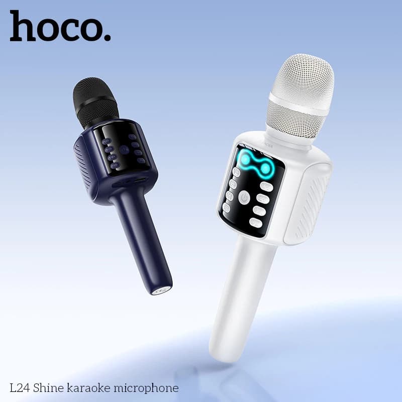 HOCO L24 2-in-1 Karaoke Microphone with Built-in Speaker (5W) And RGB Lighting — image 5