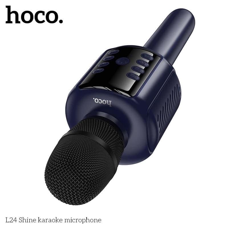 HOCO L24 2-in-1 Karaoke Microphone with Built-in Speaker (5W) And RGB Lighting — image 2