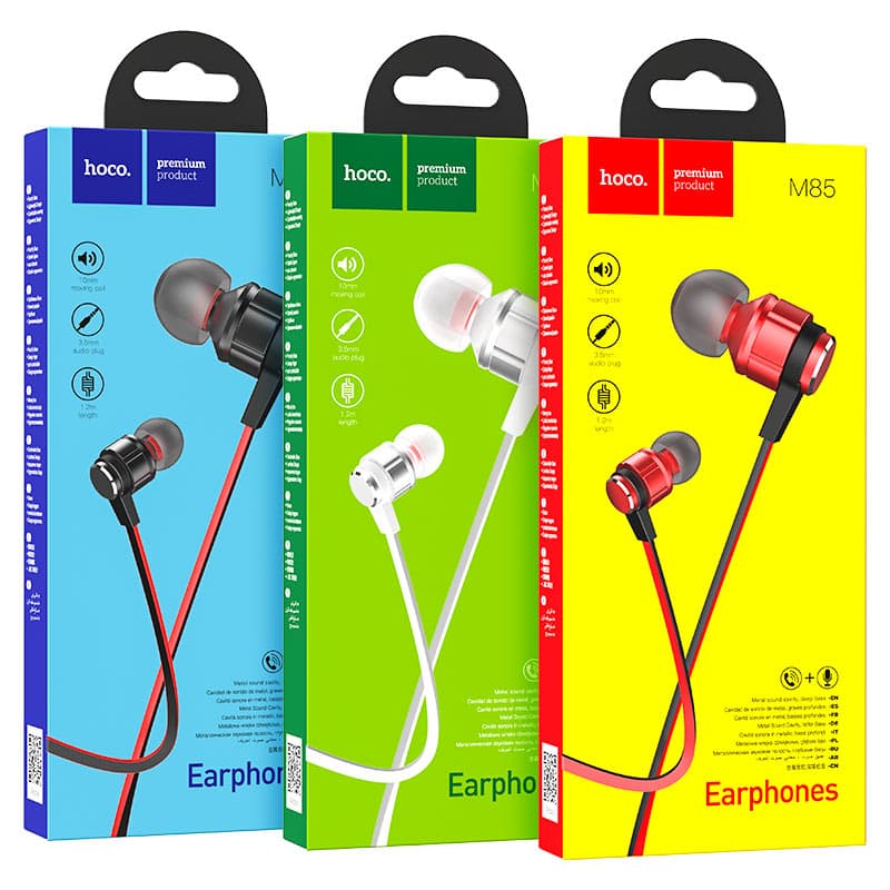 Hoco M85 3.5mm Wired Earphone With Mic — image 4