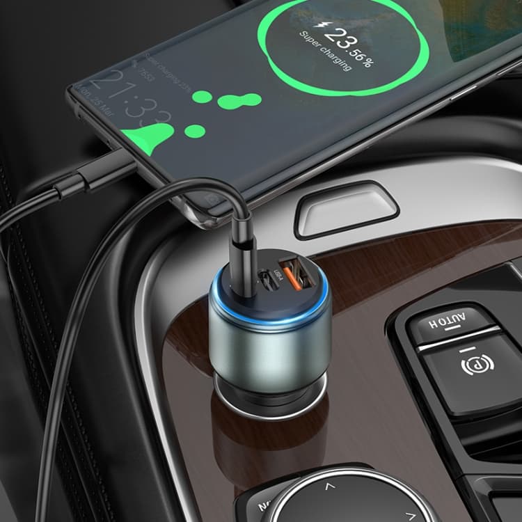 Hoco NZ9 Galloper 95W Dual USB-C / Type-C + USB 3-Port Car Charger — image 2