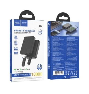 Hoco Q24 10000mAh 22.5W+PD 20W Wireless Power Bank — image 4