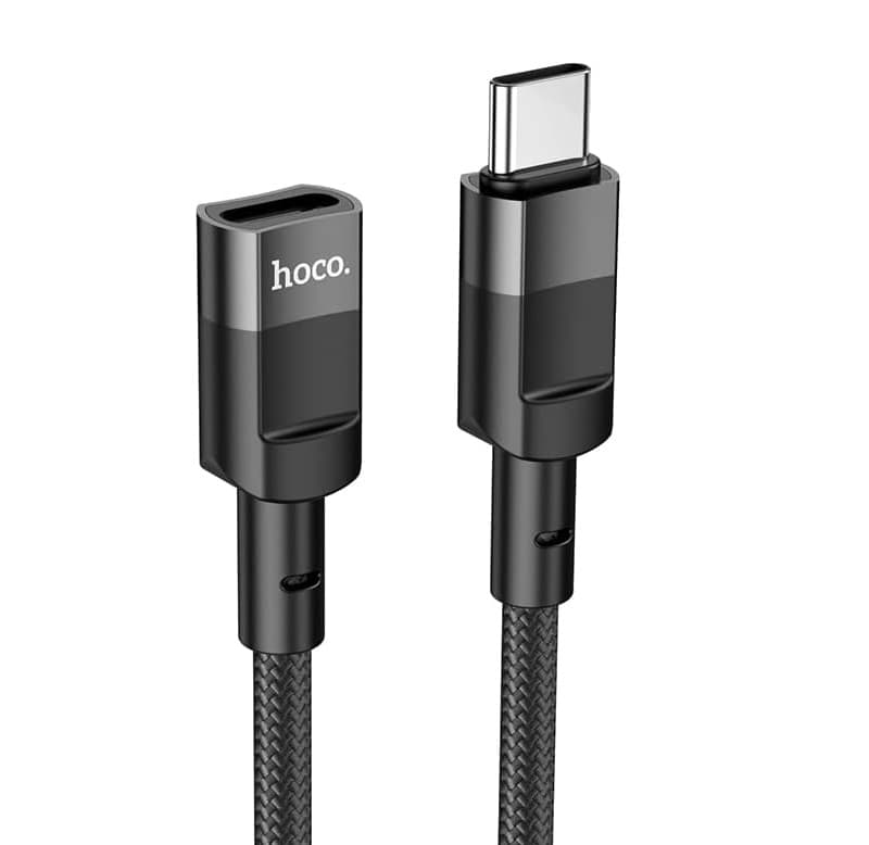 Hoco U107 3A USB C Male To USB C Female Extension Cable — image 1