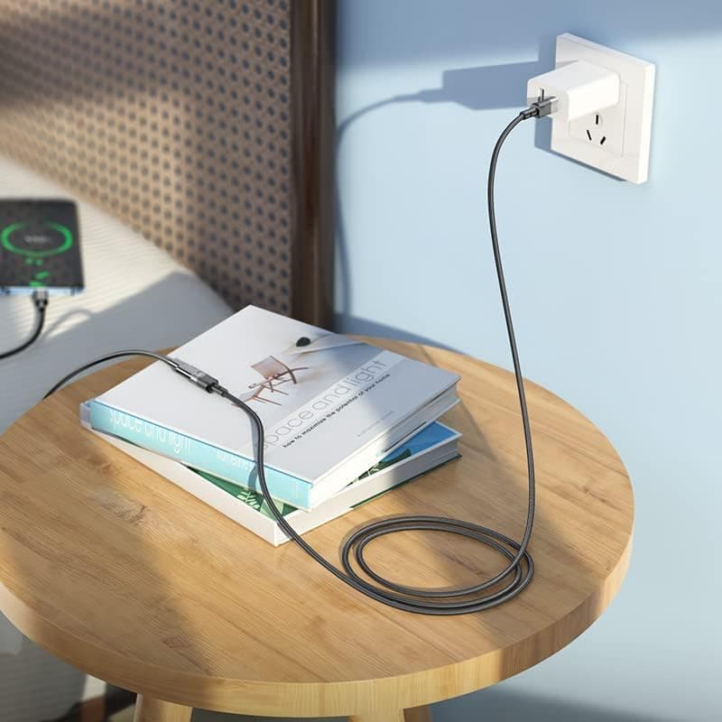 Hoco U107 3A USB C Male To USB C Female Extension Cable — image 3