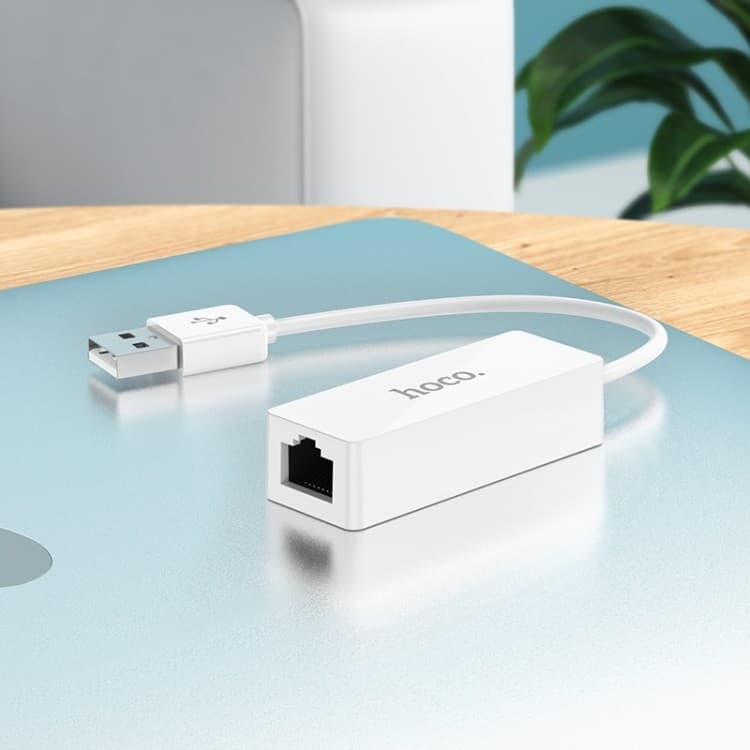 Hoco UA22 Acquire USB To RJ45 Wired 100 Mbps Ethernet Adapter — image 1