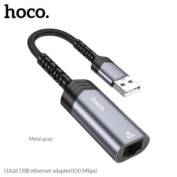 Hoco UA26 USB Ethernet Adapter (100 Mbps) — image 2