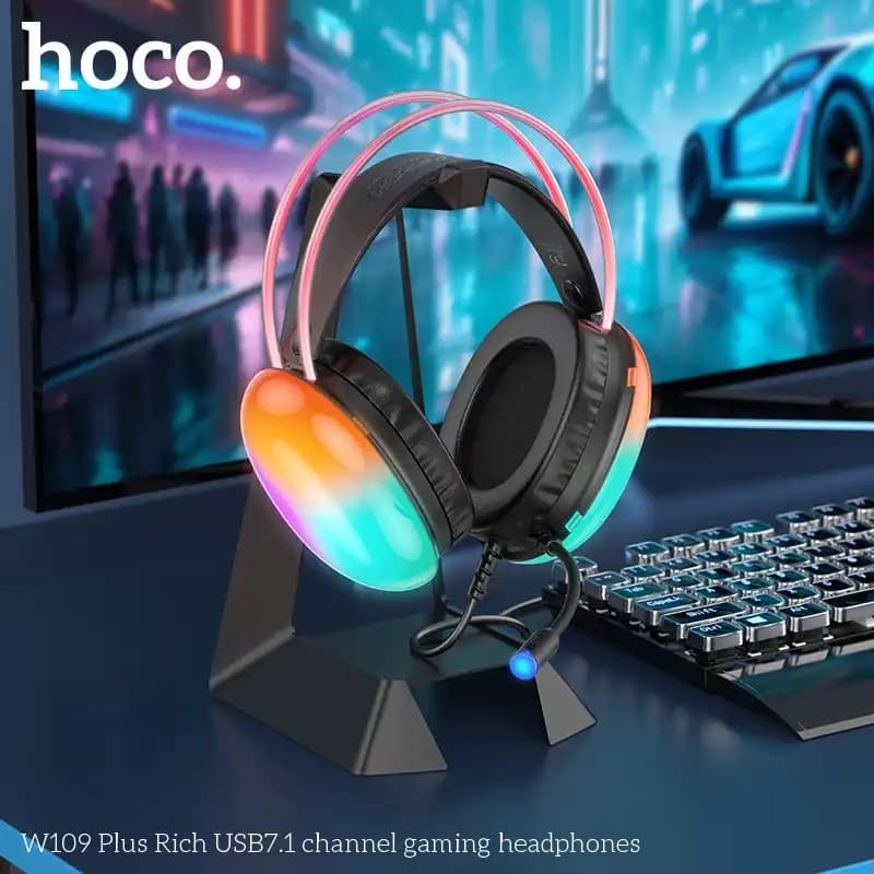 Hoco W109 Plus 7.1 Surround Sound Gamingg Headphone — image 2