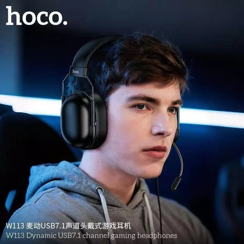 Hoco W113 Dynamic Gaming Headphones 7.1 Surround Sound 50mm Drivers USB Connection — image 5