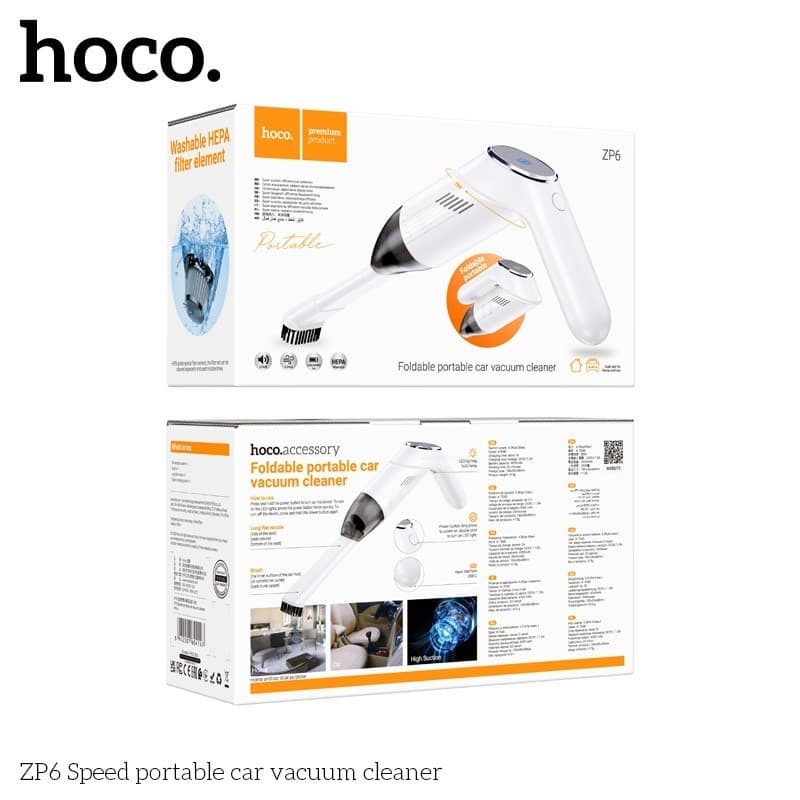 Hoco ZP6 Cordless Vacuum Cleaner 2000mAh — image 4