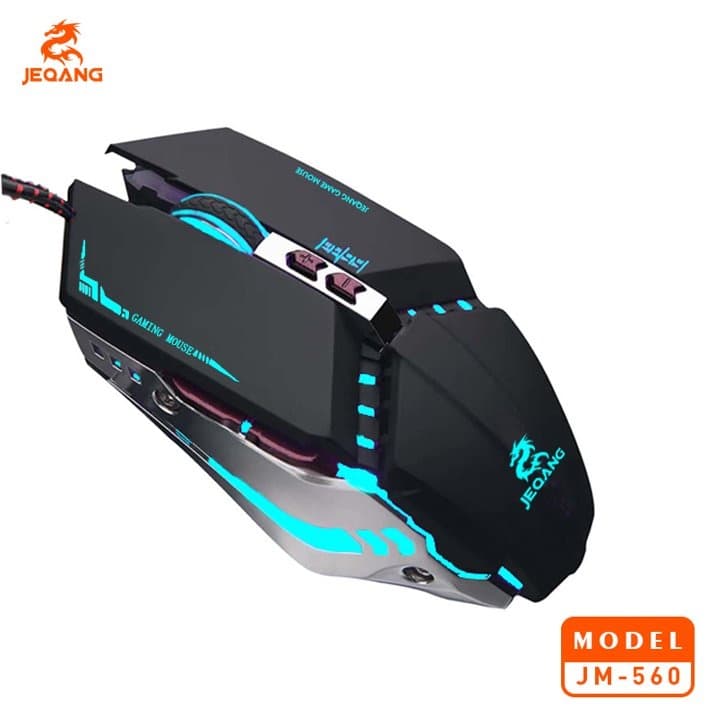 JEQANG JM560 7D Wired Gaming Mouse With RGB Breathing Lights — image 1