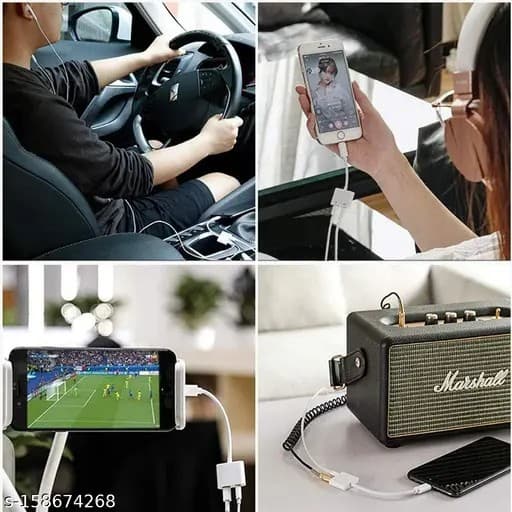 JH-026L 2 In 1 Adapter Lightning To 3.5mm Audio Call And Charge Adapter — image 4