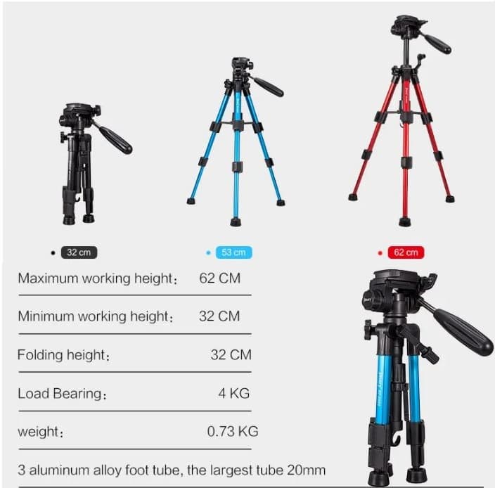 Jmary KP 2203 Professional Tripod — image 3