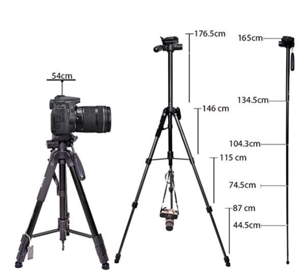 JMARY KP 2264 DSLR Camera Video Photo Tripod — image 2