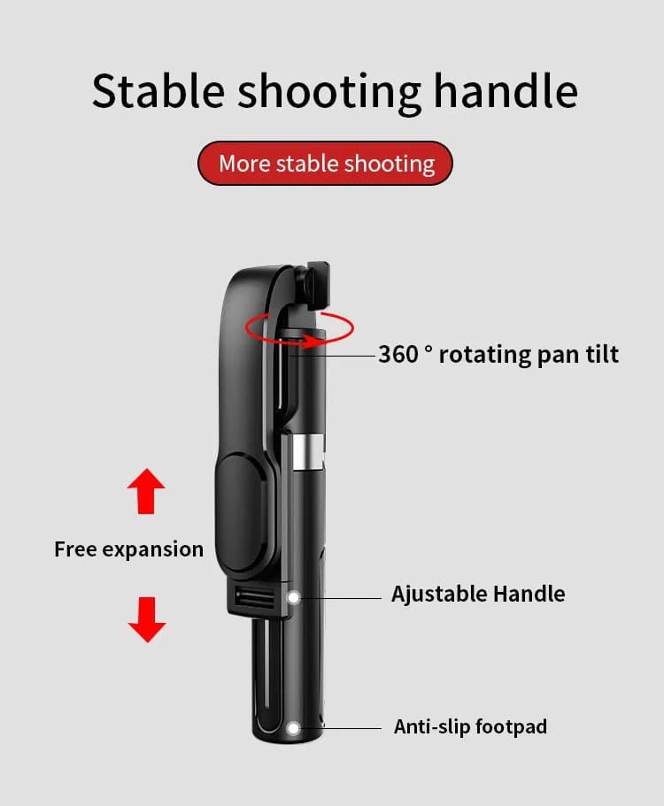 Jmary KT219 90cm Selfie Stick Tripod Stand — image 2