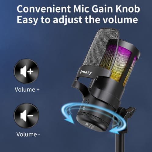 Jmary MC PW13 Wired Podcasting Gaming Streaming Desktop USB Microphone — image 2