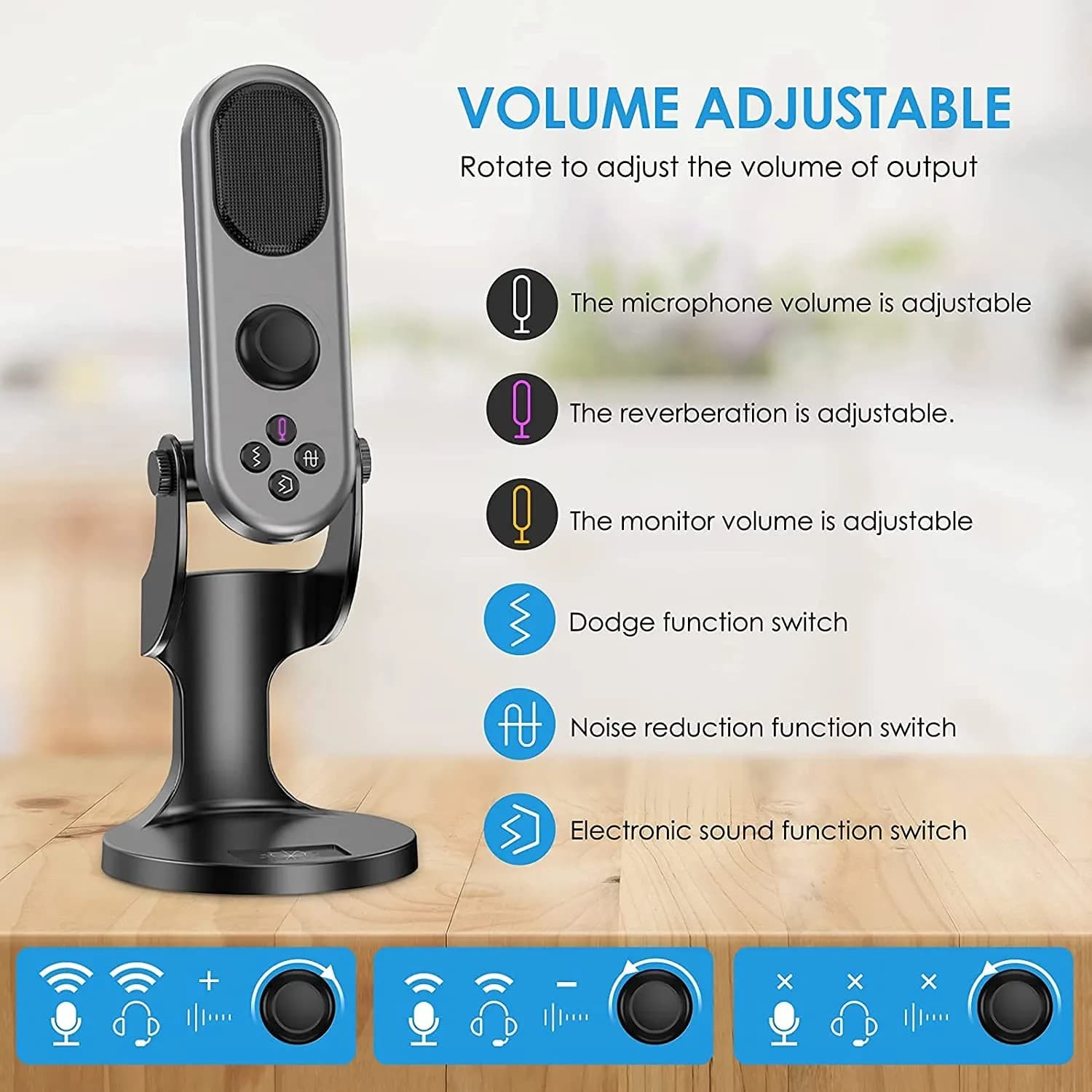 Jmary MC PW7 Professional USB Microphone With Noise Reduction — image 3