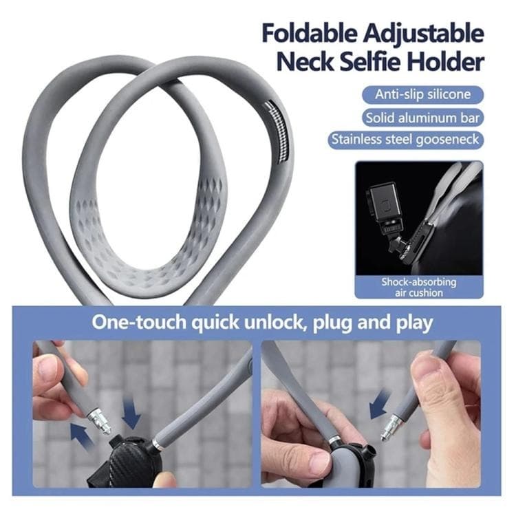 JMARY MG01 Neck Mount – Phone & Action Camera POV/Vlog Selfie Mount — image 2