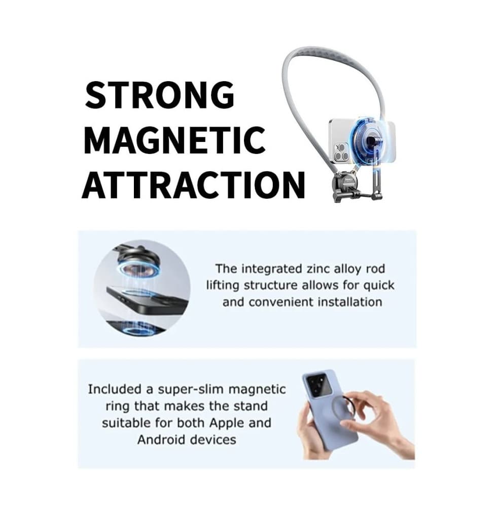 Jmary MG03 Magnetic Neck Phone Holder For POV Shooting — image 3
