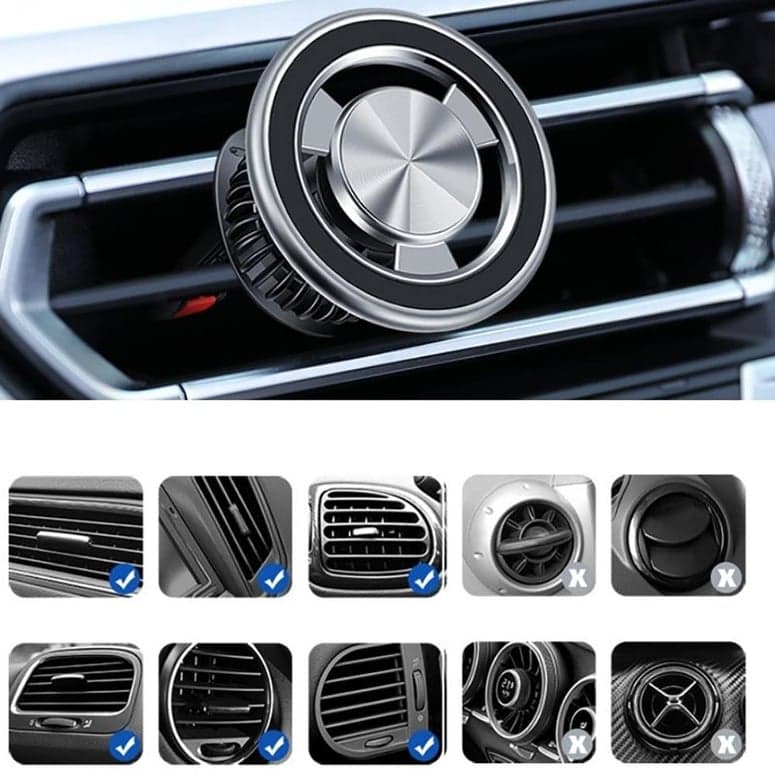 Jmary MH77 Magnetic 360 Degree Rotating Head Phone Holder Ventilation Design — image 4