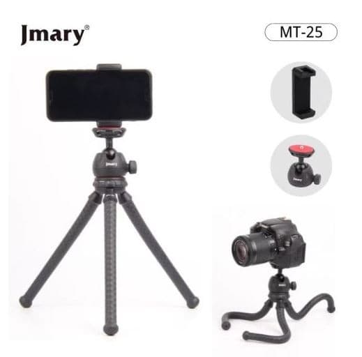 Jmary MT25 Flexible Tripod For Mobile And DSLR Cameras — image 1