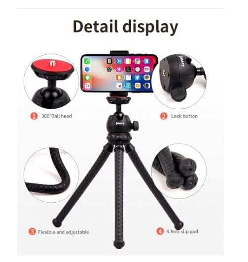 Jmary MT25 Flexible Tripod For Mobile And DSLR Cameras — image 2