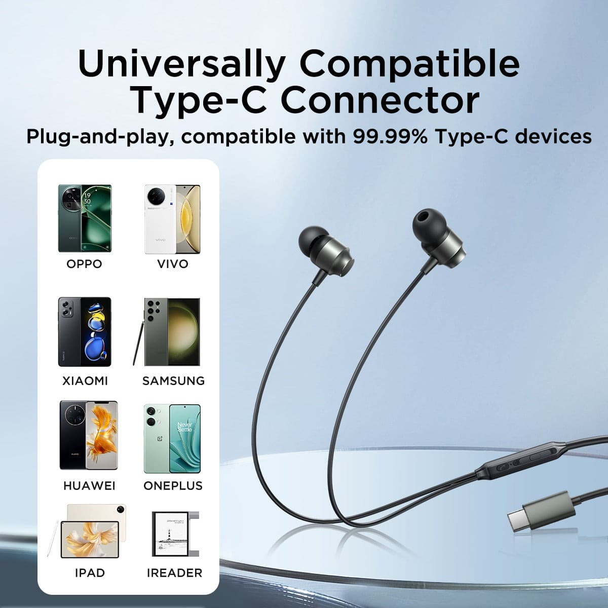 Joyroom JR-EC06 TYPE-C Series In-Ear Metal Wired Earphone — image 5