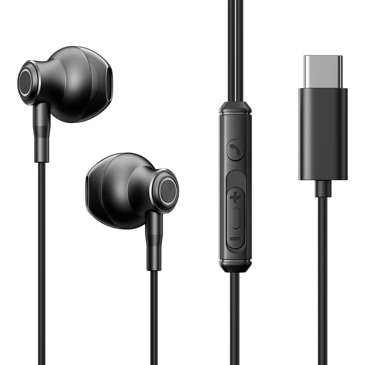 Joyroom JR EC07 TYPE-C Series Half In-Ear Wired Earphones — image 1