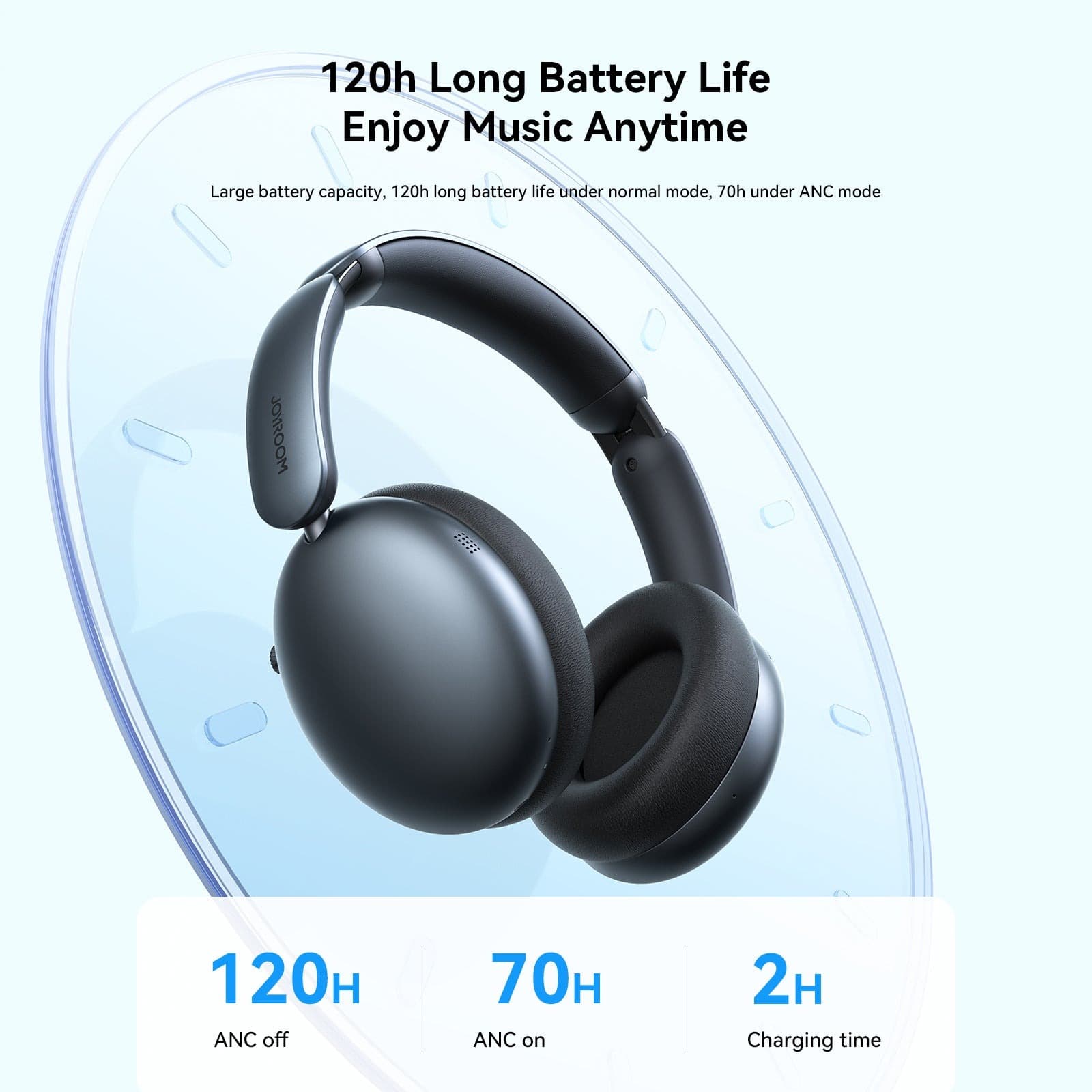 Joyroom JR-JH1 Hybrid ANC Wireless Bluetooth Headphone — image 4