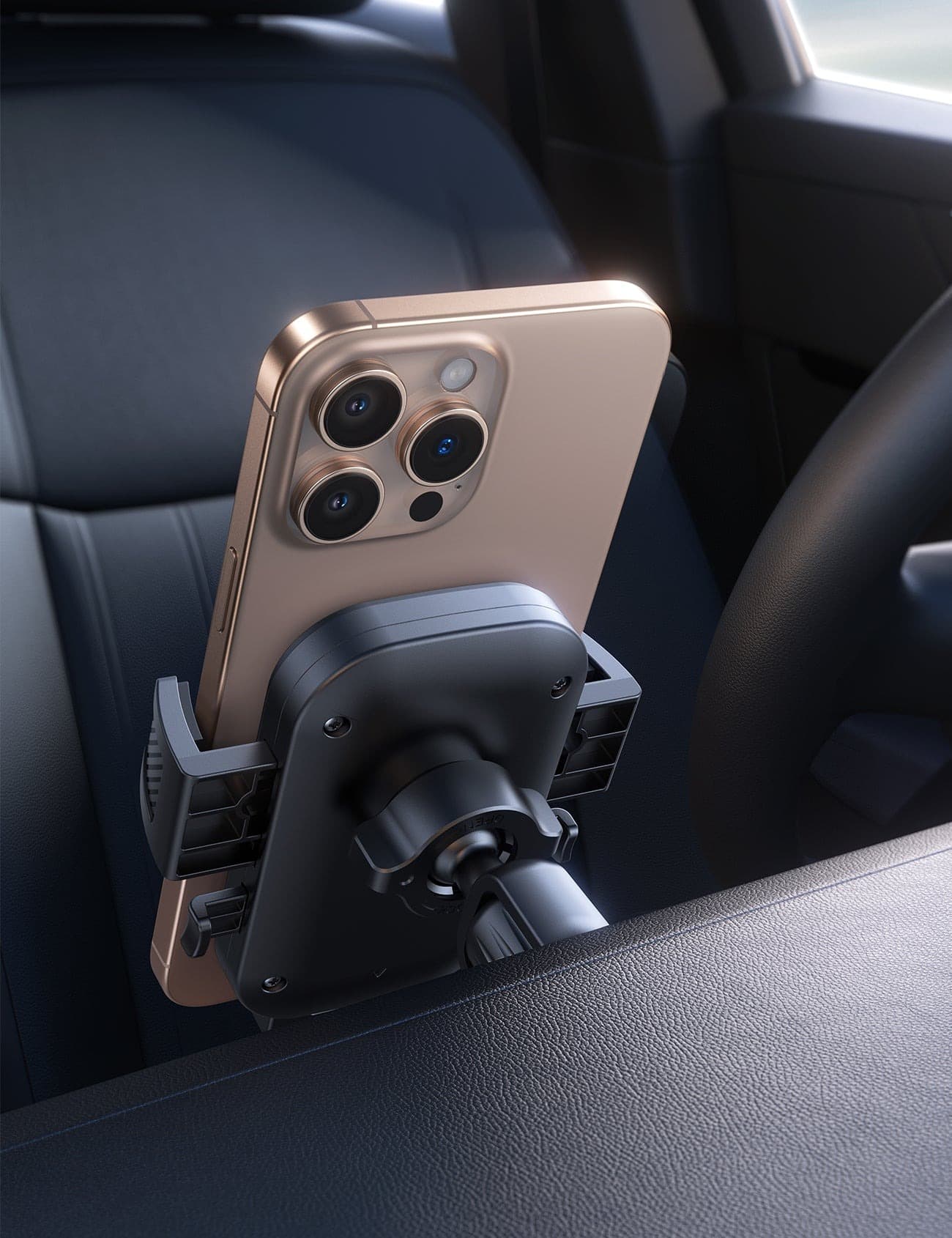 JOYROOM JR-OK6 Mechanical Car Phone Mount With One-Touch Lock 360° Rotation — image 4
