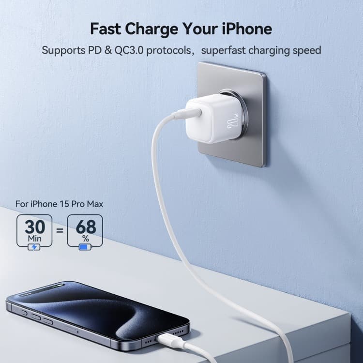 Joyroom JR TCG08 GaN PD20W Mini Charger USB-C — image 3