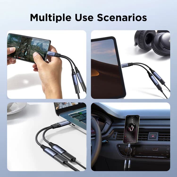 Joyroom SY C03 Audio Transfer Series 2 In 1 Audio Adapter Type-C To Dual Type-C — image 2