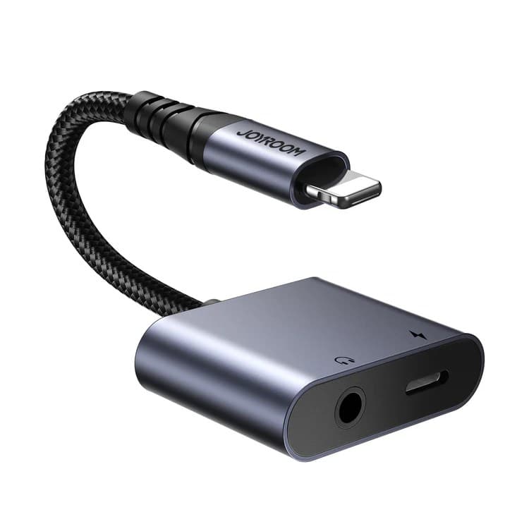 Joyroom SY L01 “Call Version” Audio Transfer Series 2 In 1 Audio Adapter Lightning To 3.5mm+Lightning — image 1