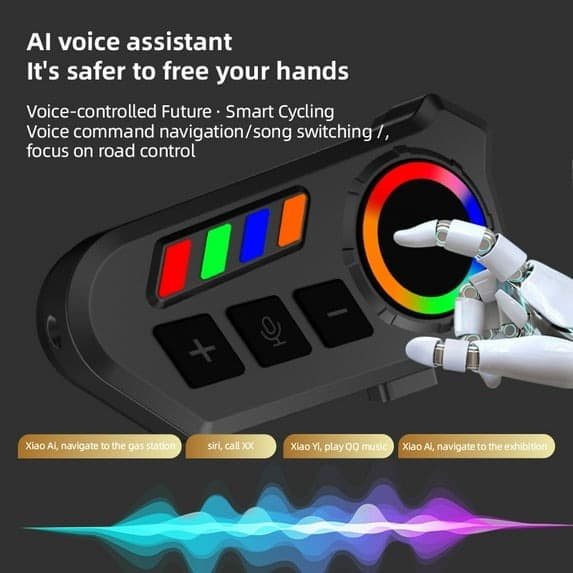 K06A Motorcycle Helmet Bluetooth Headset With Mic — image 3