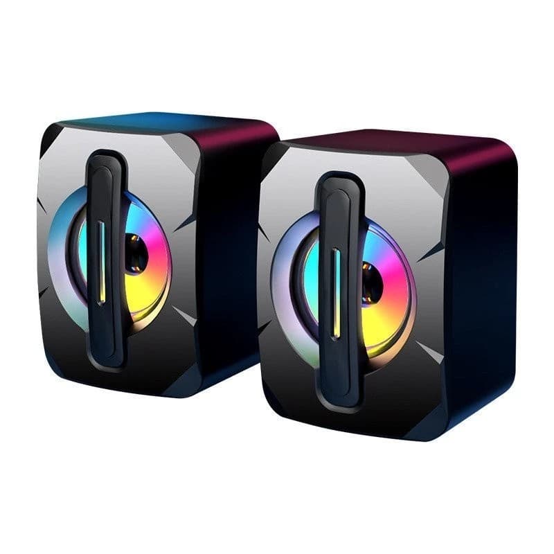 K2053 Desktop Computer Luminous Mini Wired USB Speaker — image 1