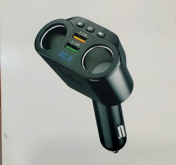 KC01 Car FM Bluetooth MP3 Player With Dual USB Charging Ports — image 1