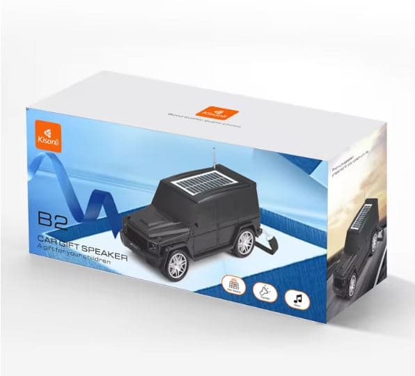 Kisonli B2 Portable Cool Car Solar Charging Bluetooth Speaker With Flashlight — image 3