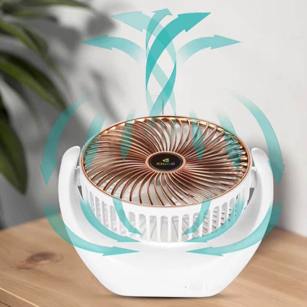 Kisonli F105 Portable Desktop Fan With Rechargeable Battery — image 2