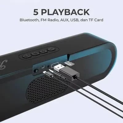 Kisonli LED 916 Wireless Bluetooth Longbar Speaker With RGB Lights — image 3