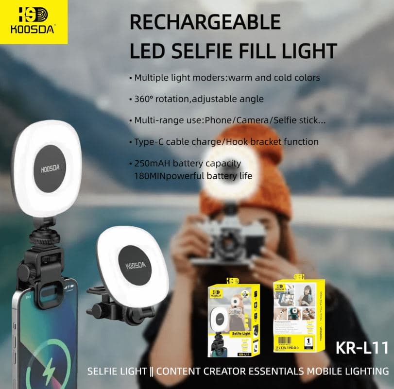 Koosda KR L11 Rechargeable Led Selfie Fill Light — image 2