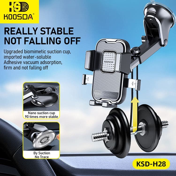 KOOSDA KSD-H28 Universal Long Neck Car Phone Holder With Suction Cup Adjustable — image 2
