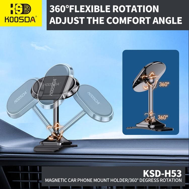 KOOSDA KSD H53 Magnetic Car Phone Mount Holder With 360° Rotation — image 3
