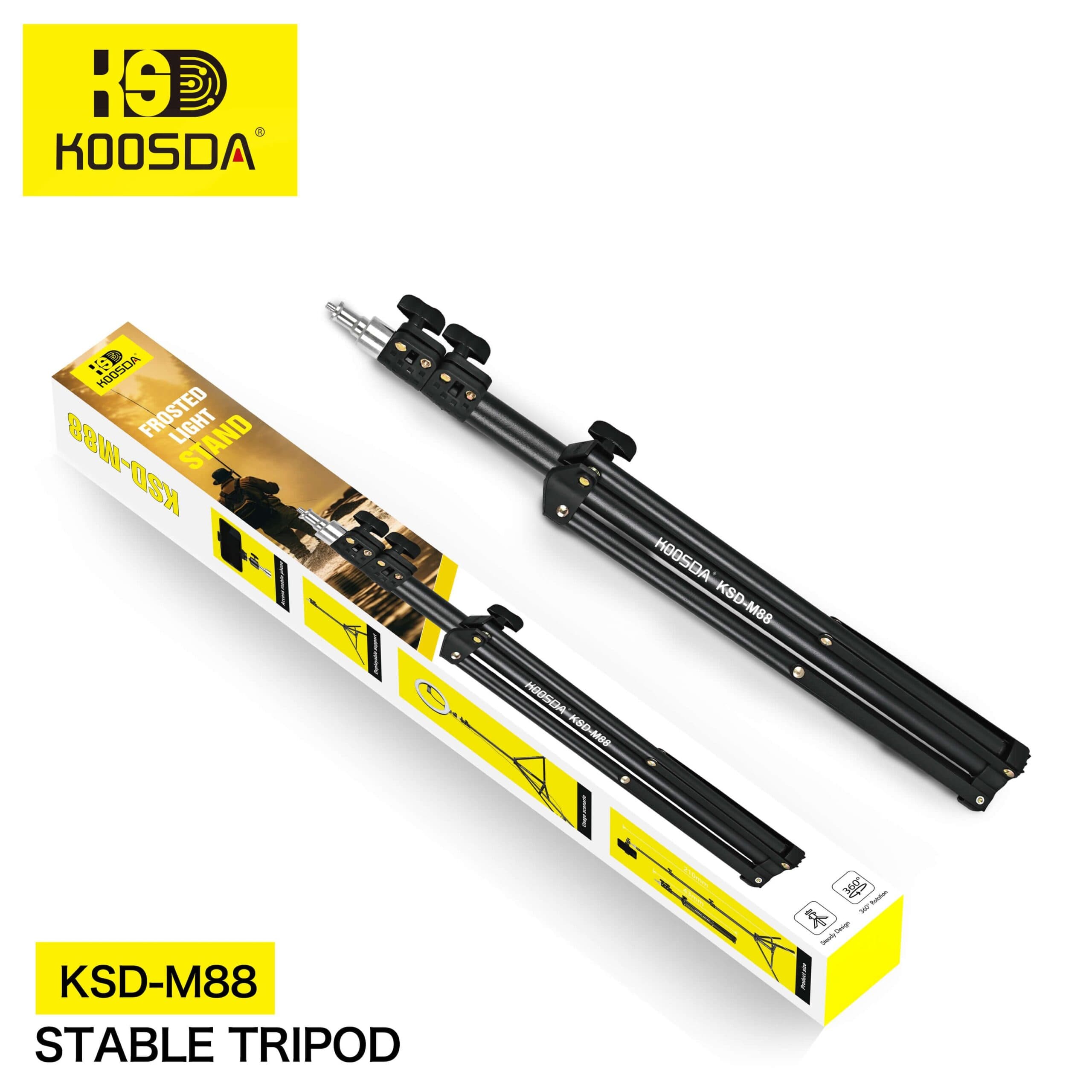 Koosda KSD-M88 2.1 Meter Stable Tripod — image 2