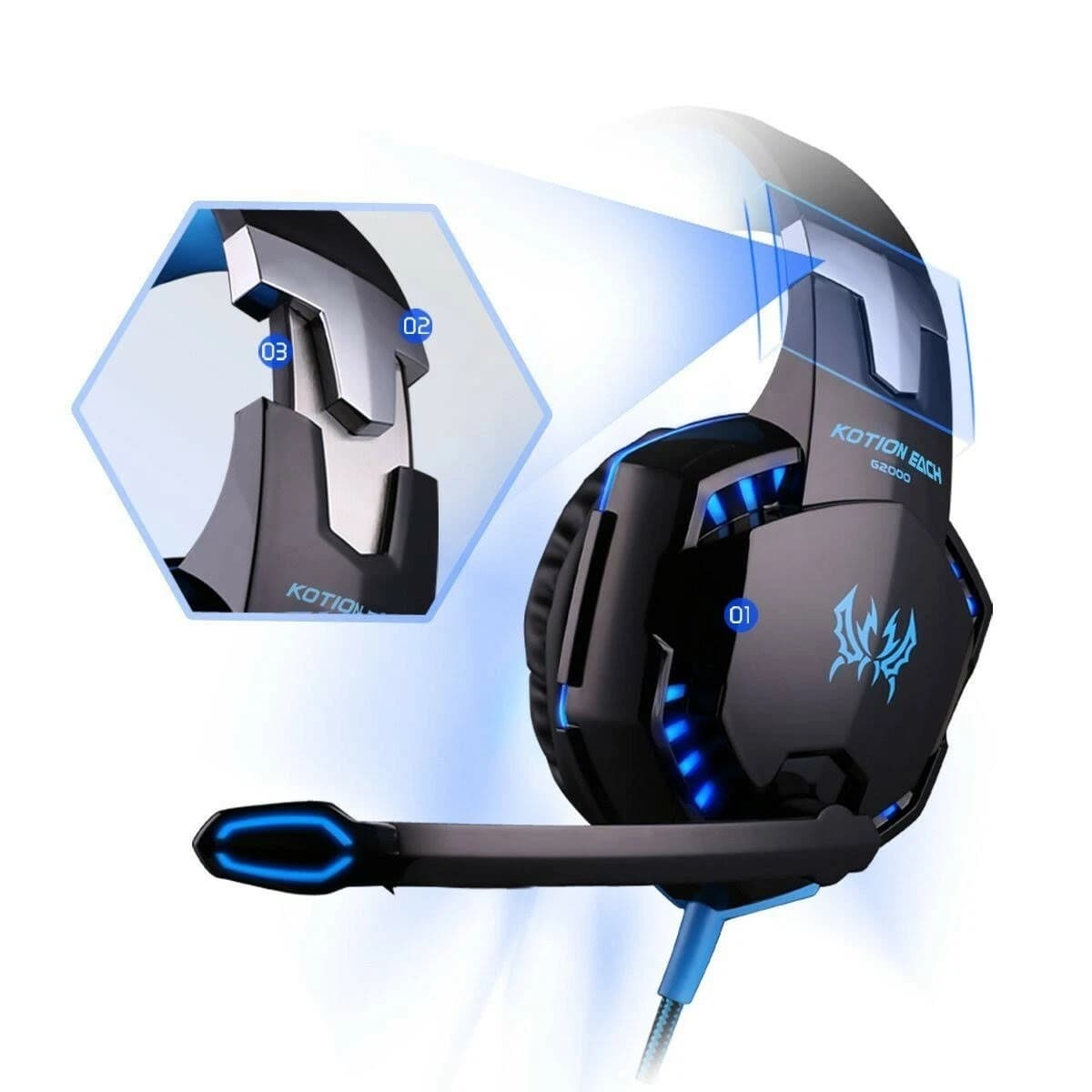 KOTION EACH G2000 Headset Wired Gaming Headphone — image 3