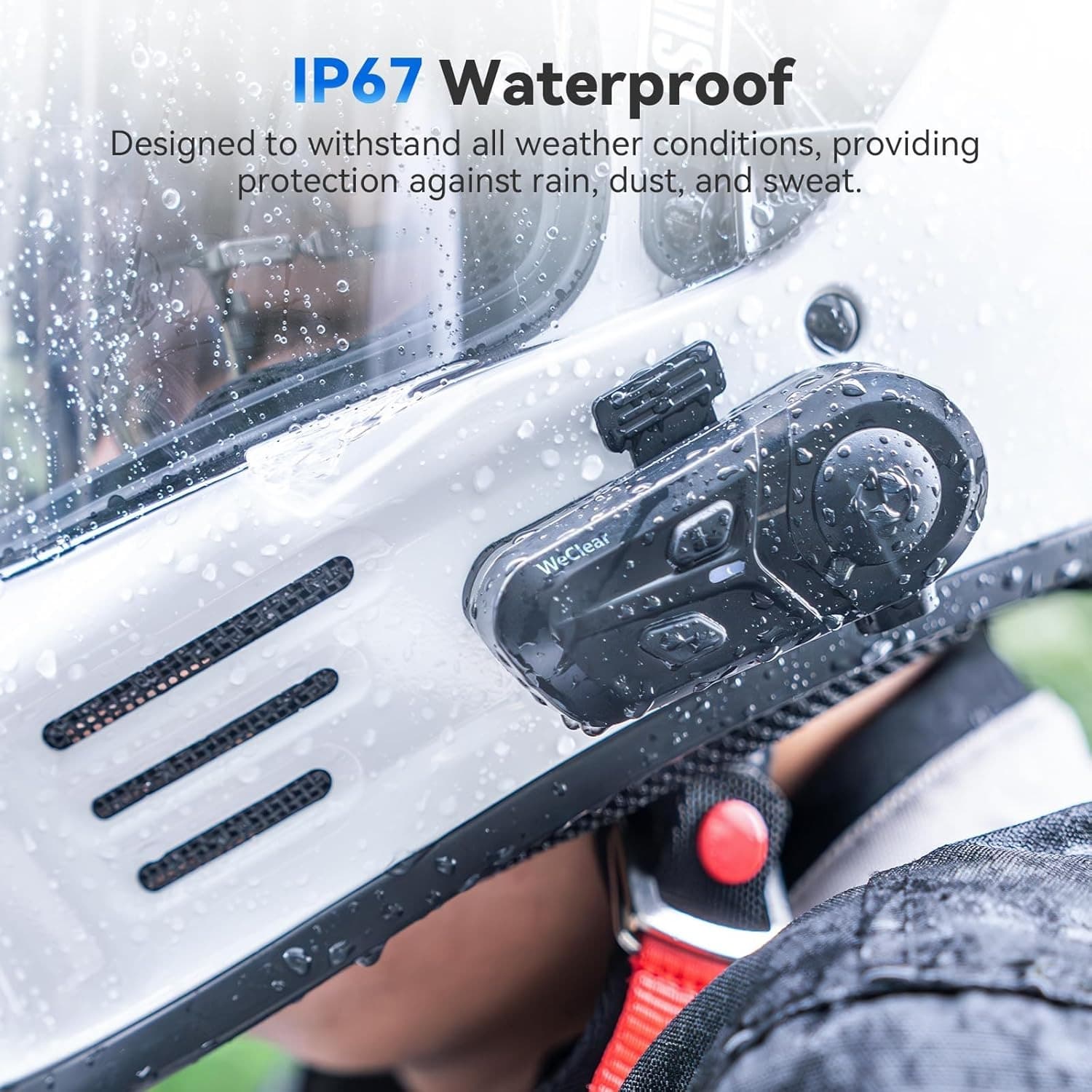 L1 Motorcycle Bluetooth Helmet Headset Bluetooth 5.3 IP67 HD Speakers Hands-Free Calls Music and GPS — image 3