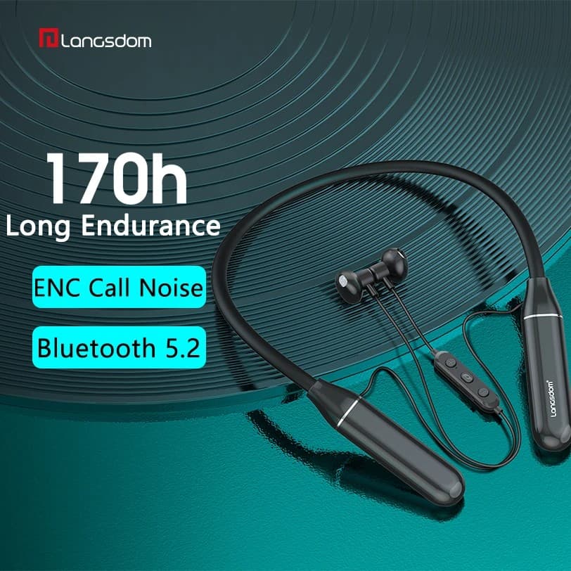 Langsdom L5 Max Sports Magnetic Wireless Bluetooth Headphone Headset With Microphone — image 2