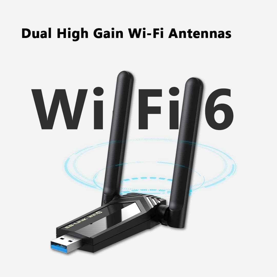LB-Link AX1800 WiFi 6 USB Adapter Dual High-Gain Antennas USB 3.0 Auto Driver MU-MIMO WPA3 Security — image 2