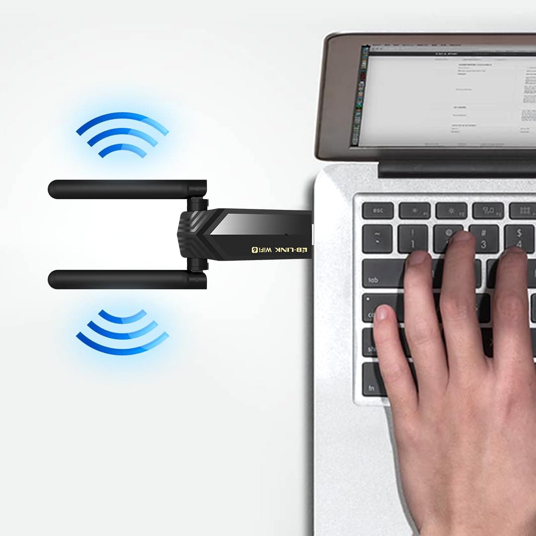 LB-Link AX1800 WiFi 6 USB Adapter Dual High-Gain Antennas USB 3.0 Auto Driver MU-MIMO WPA3 Security — image 3
