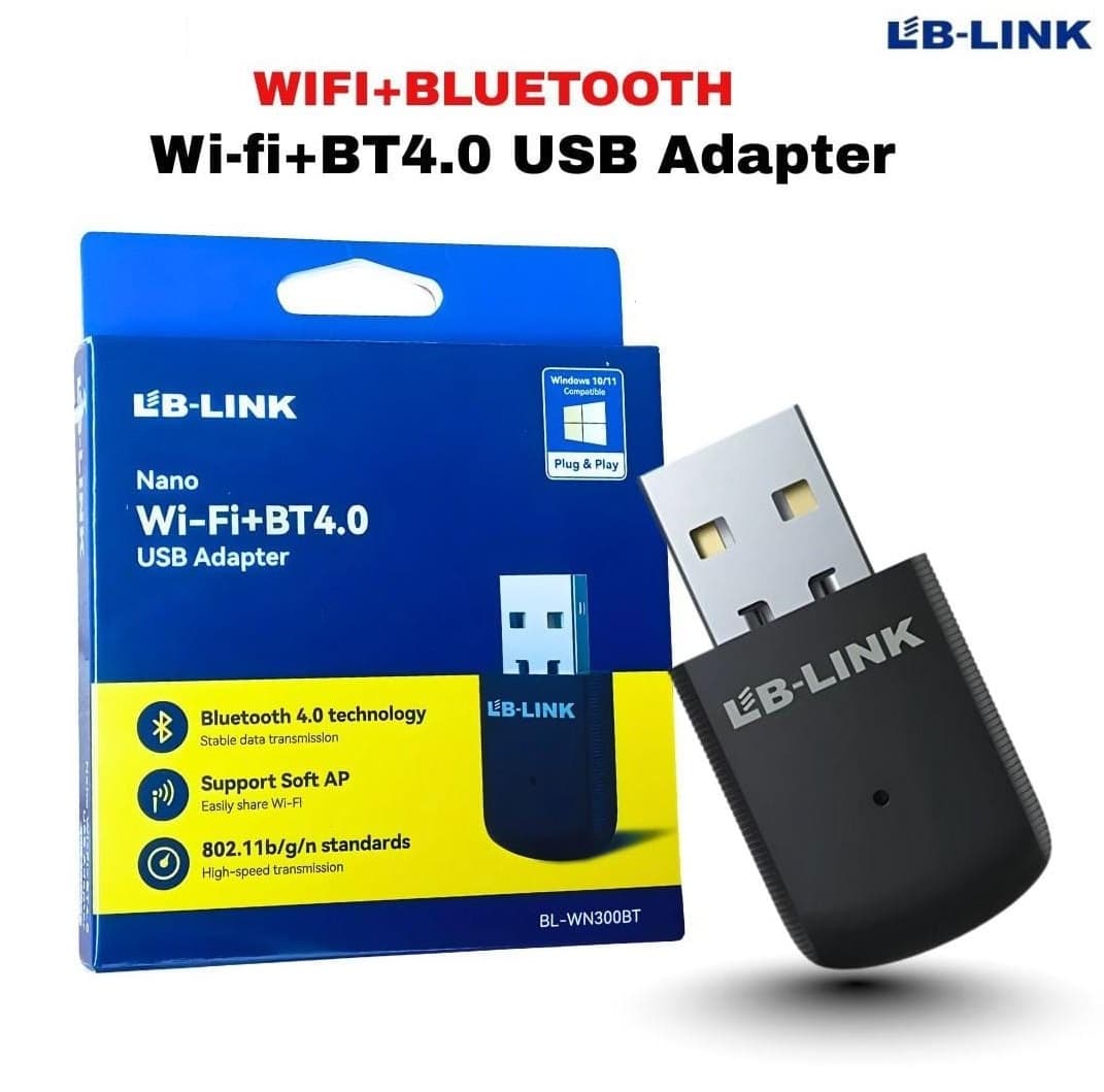 LB-LINK BL-WN300BT Nano WiFi + Bluetooth 4.0 USB Adapter Dual Function Wireless Dongle For PC/Laptop — image 2
