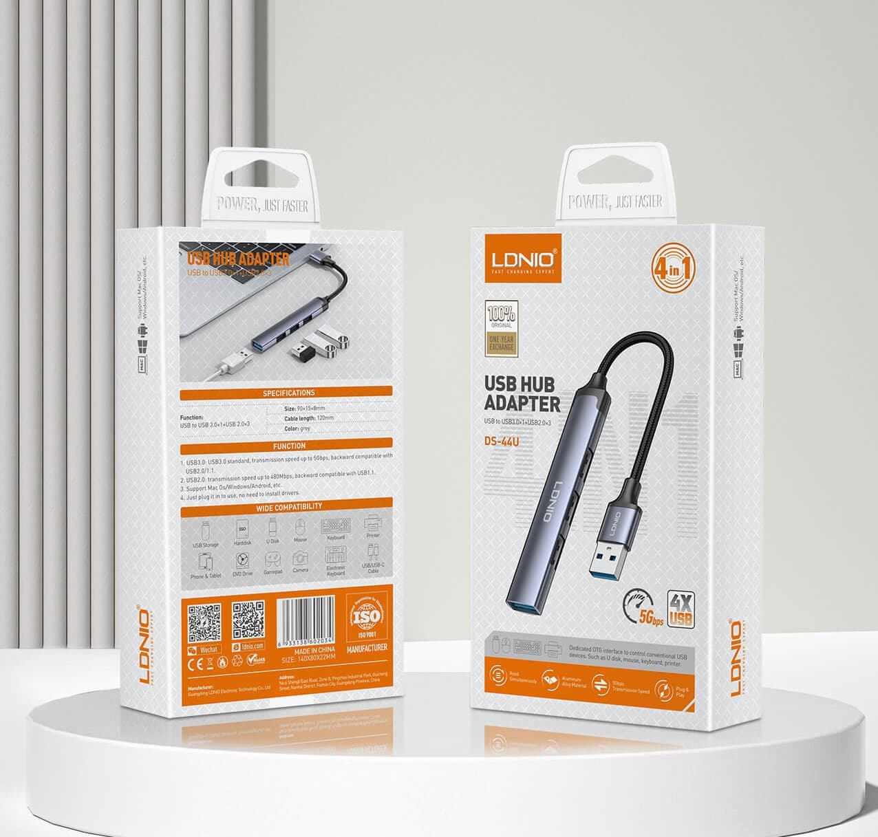 LDNIO DS 44U 4 In 1 USB Hub — image 3