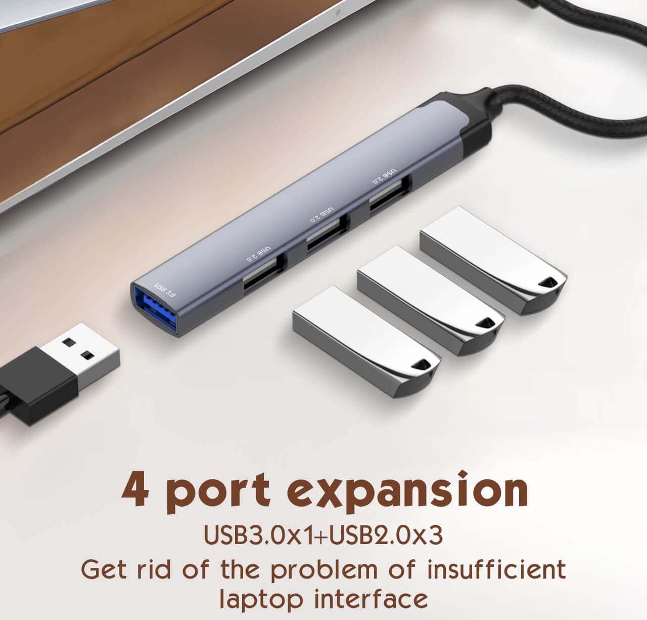 LDNIO DS 44U 4 In 1 USB Hub — image 2